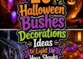 halloween shrubs decoration ideas