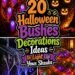 halloween shrubs decoration ideas