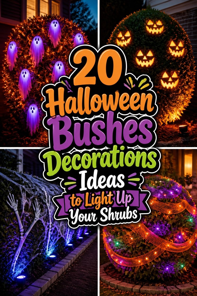 Halloween Bushes Decorations