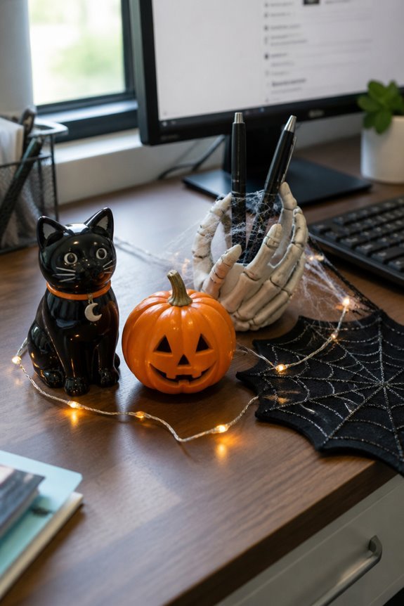halloween themed office deskware