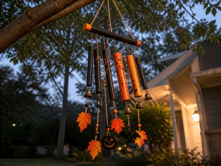halloween wind chime decor