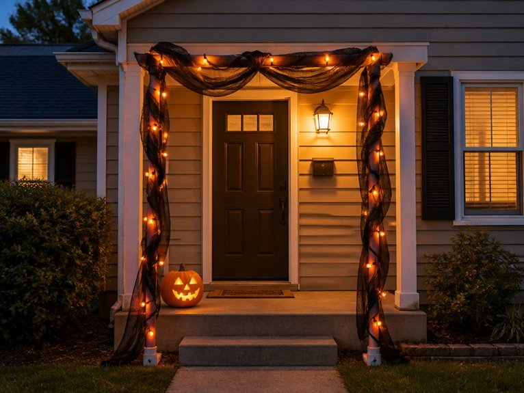 haunted entryway arch construction