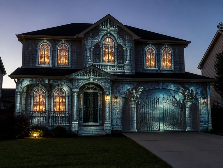 haunted projection mapping display