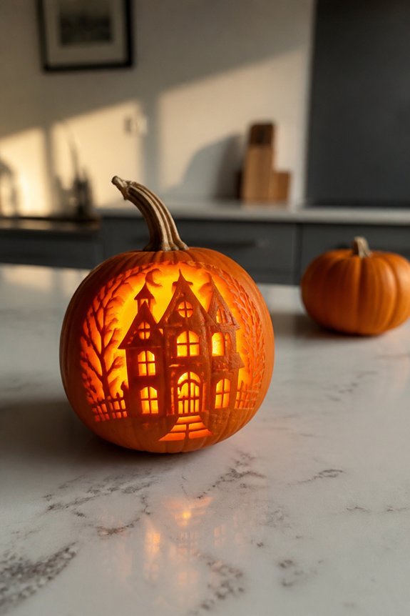 haunted pumpkin house design