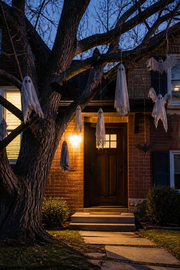 haunted tree door display