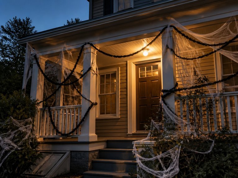 haunting garlands and cobwebs