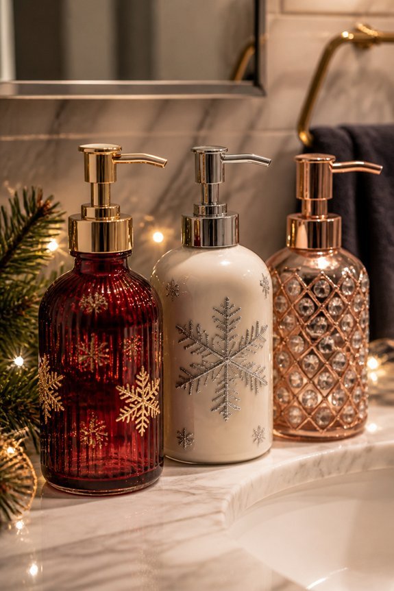 holiday themed soap dispenser upgrade