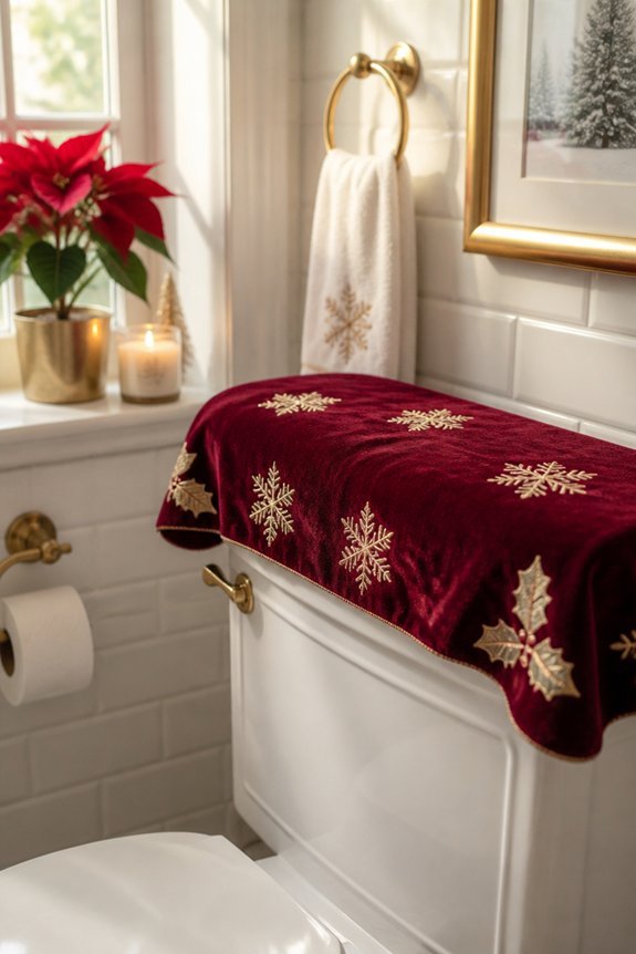 holiday toilet tank cover