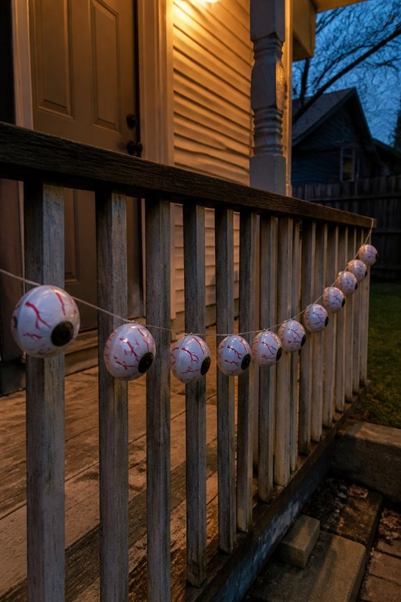 horizontal surface eyeball decorations