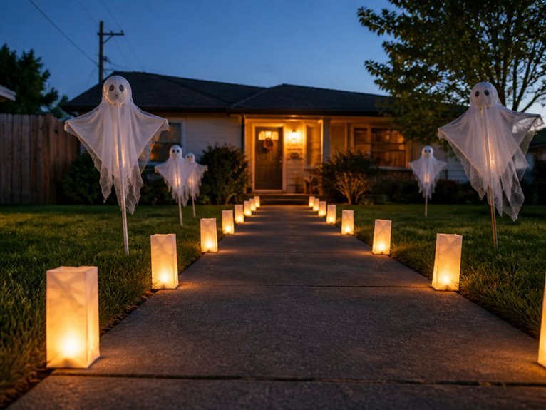 illuminated ghostly pathway decoration