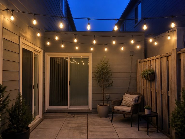 illuminating small outdoor spaces