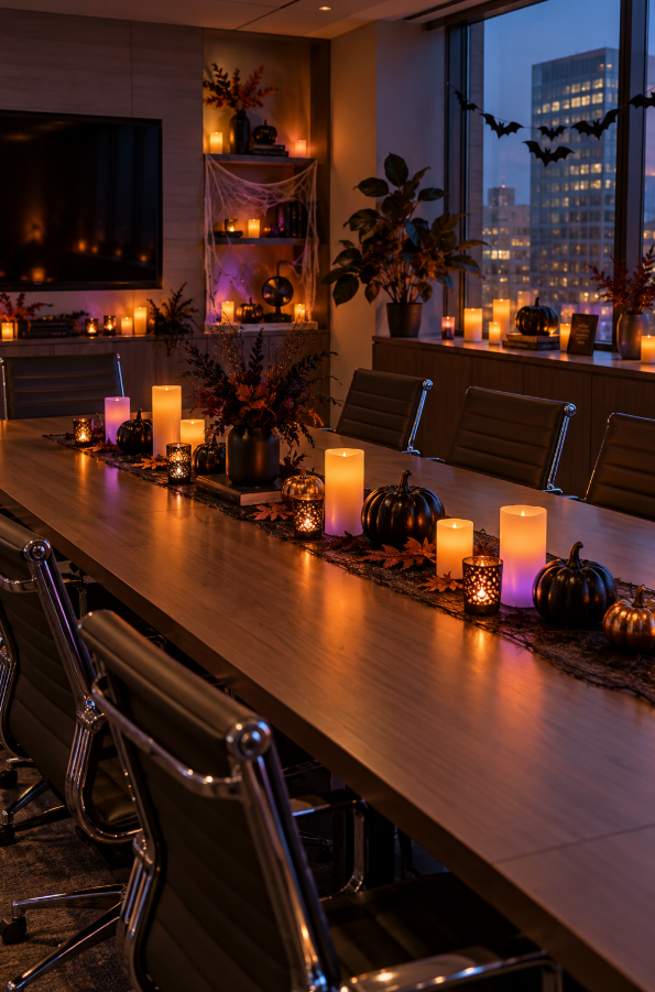 Battery-Operated Candles for Conference Rooms