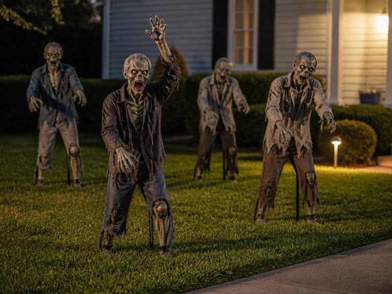 interactive animated zombie decorations