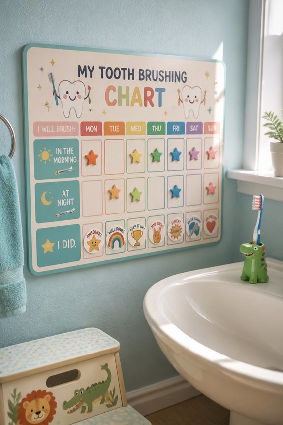 interactive dental habit charts