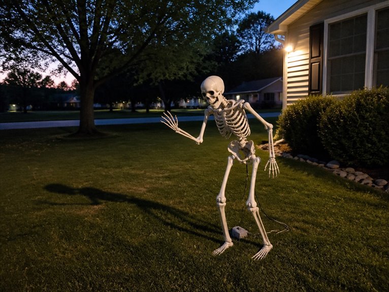 interactive motion activated skeletons