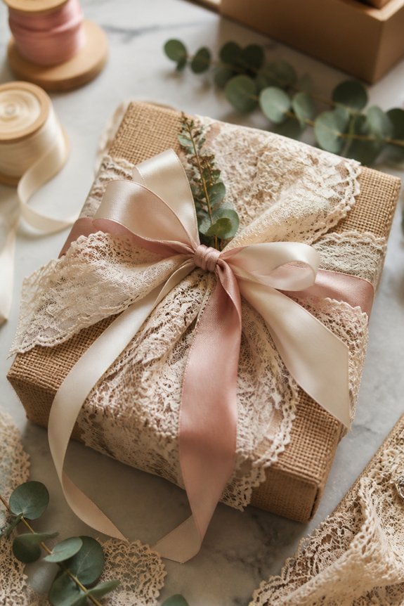 layered textured fabric decorations