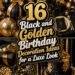 luxe black and golden decorations