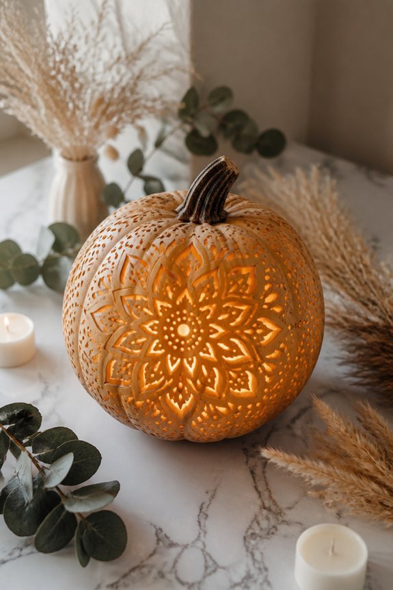 mandalas enhance pumpkin carving