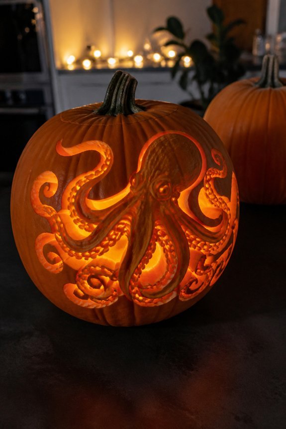 marine creatures inspire carving