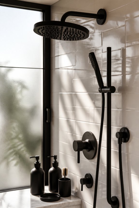 matte black contemporary fixtures