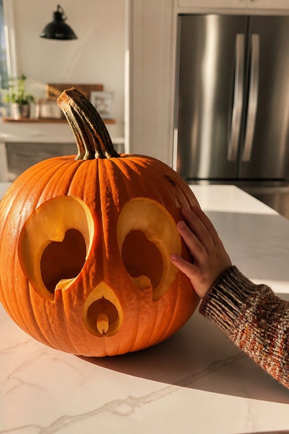 menacing eyes pumpkin carving