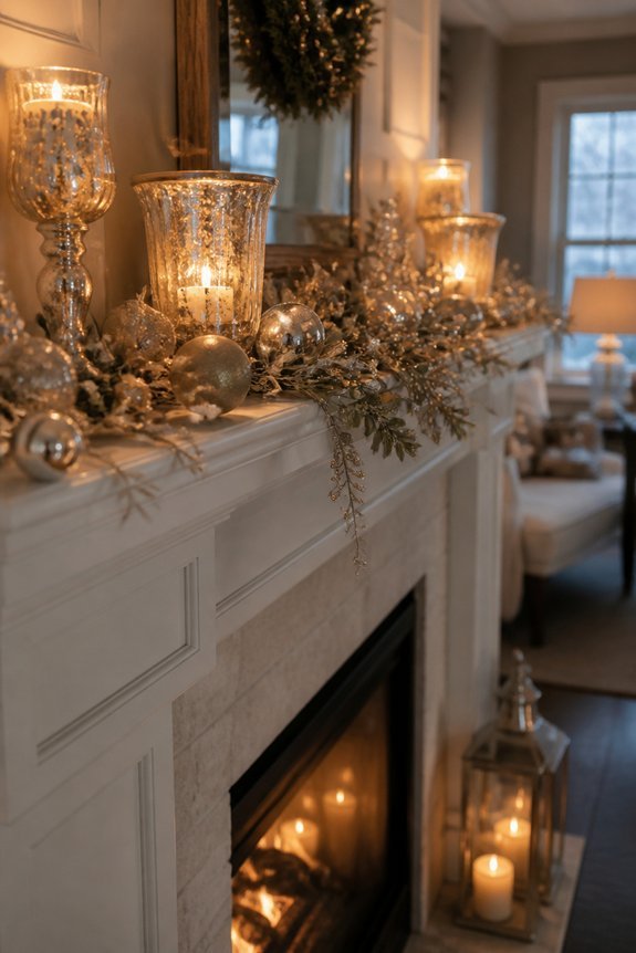 metallic holiday decor elegance