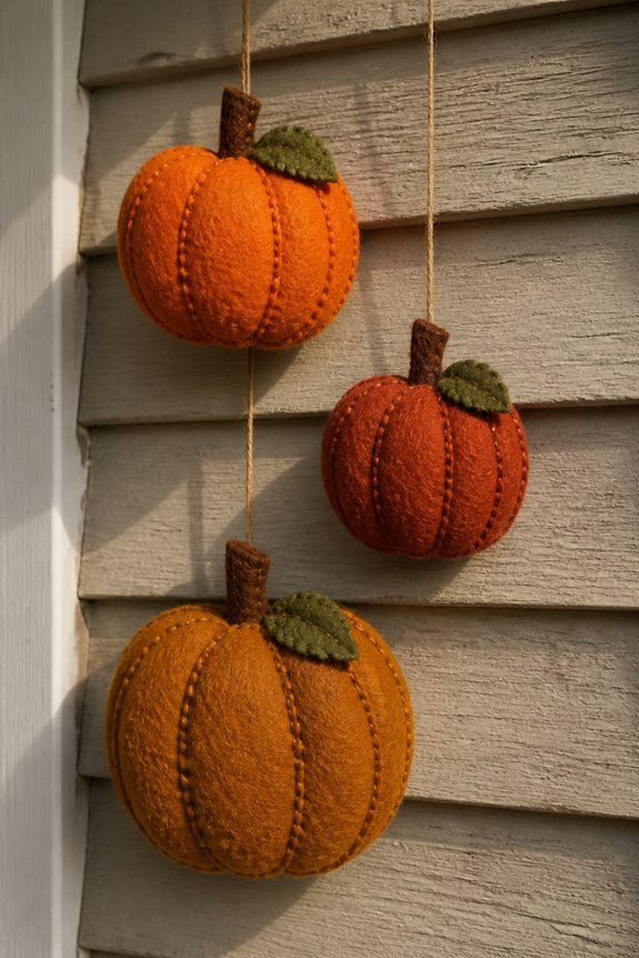 mid century felt wall decorations