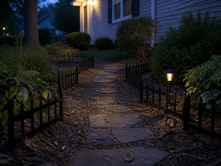 miniature cemetery walkway fences