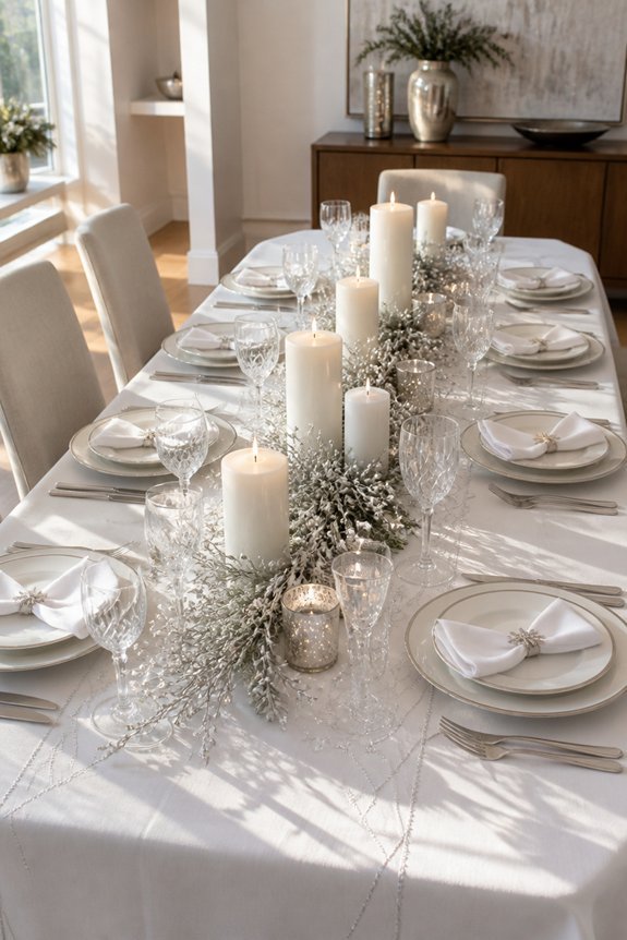modern winter table elegance