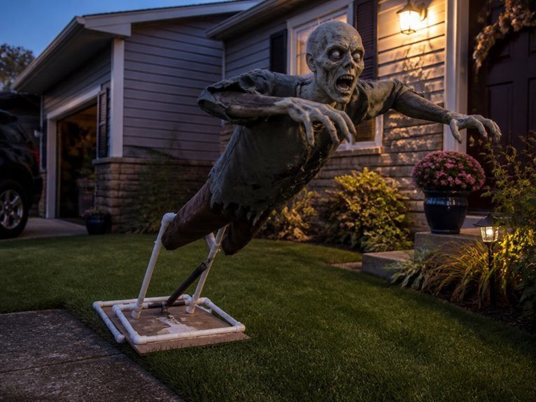 motion activated zombie prop