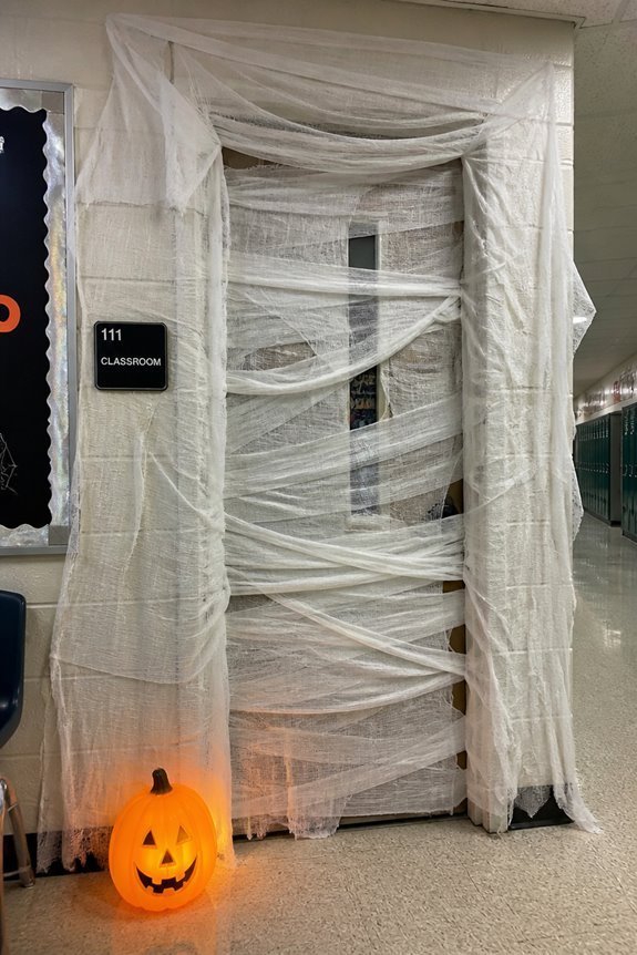 mummy door classroom decoration