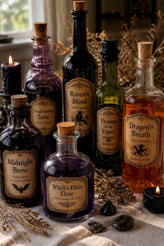 mystical color accent bottles