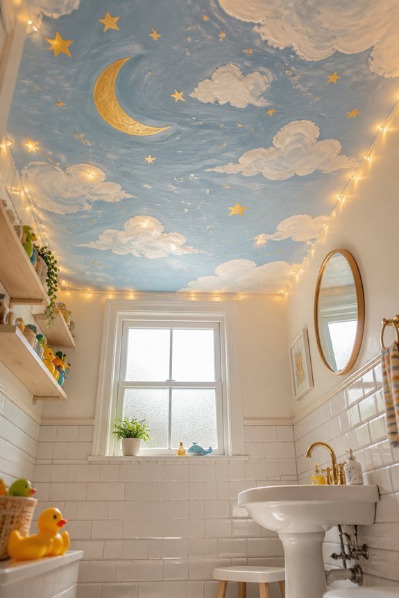 night sky bathroom ceiling