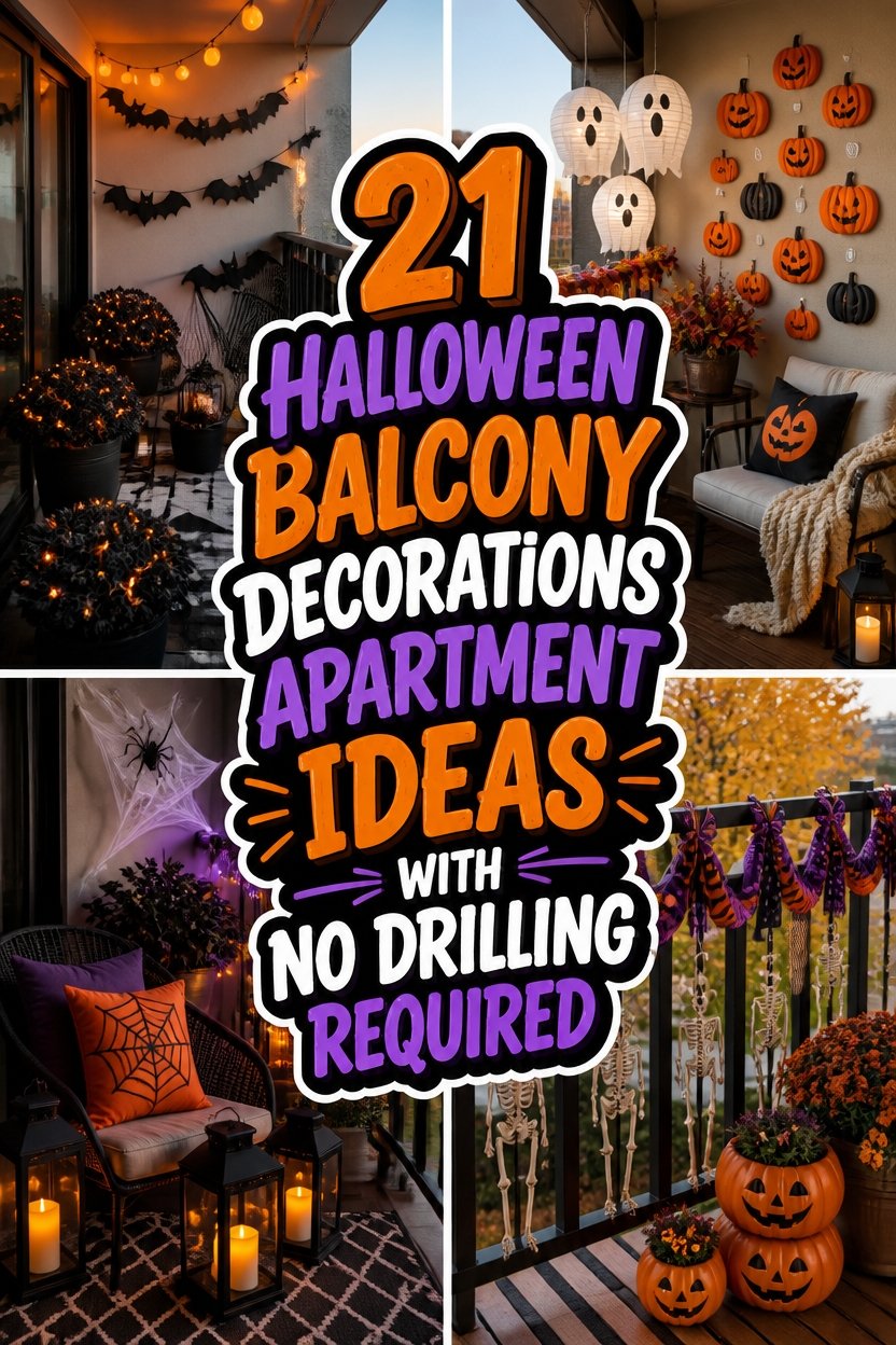 Halloween Balcony Decorations for Apartments