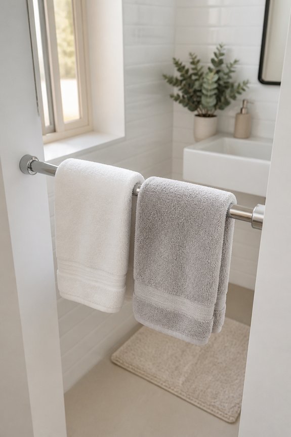 no drill towel hanging solution
