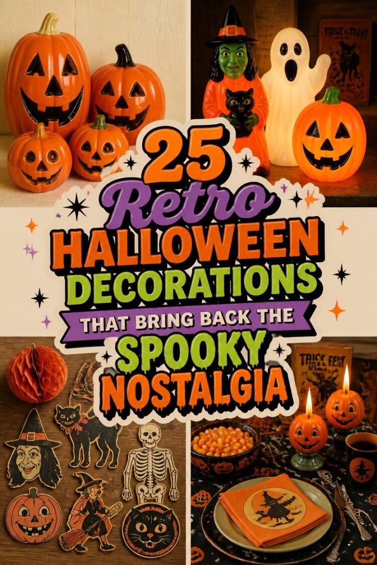 nostalgic vintage spooky decorations