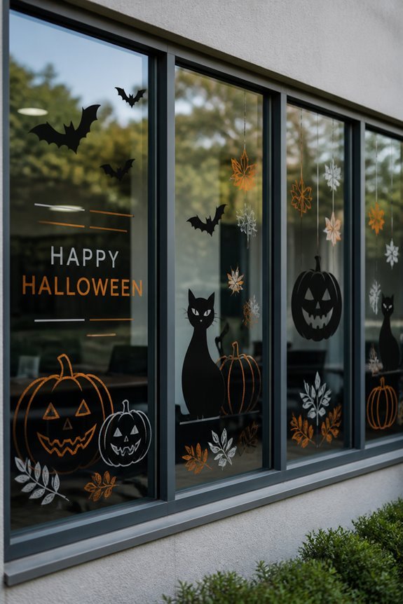 office window holiday decals