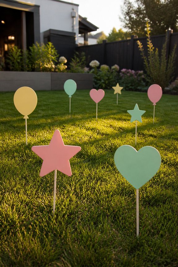 outdoor event navigation decor