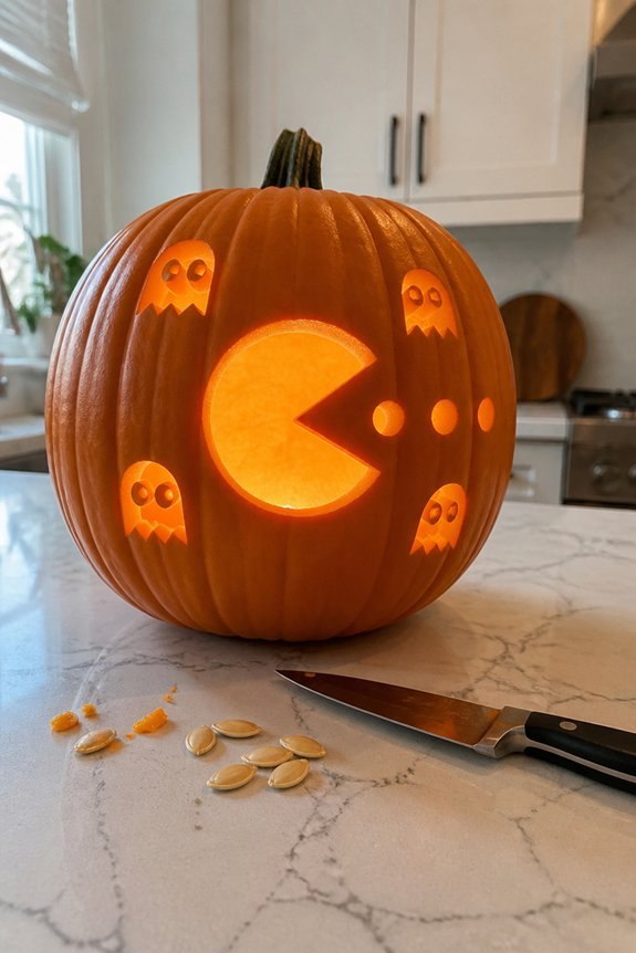 pac man and ghosts design