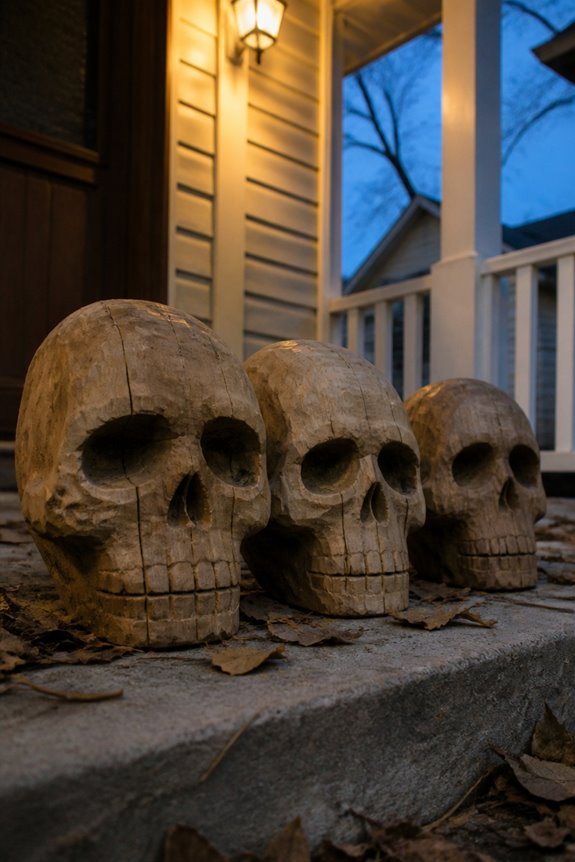 pallet wood skull glow
