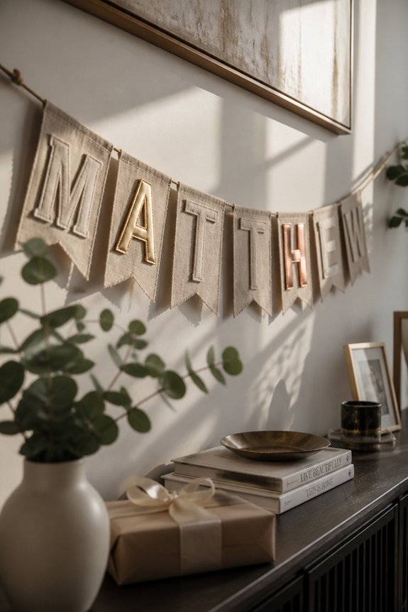 personalized birthday bunting decorations