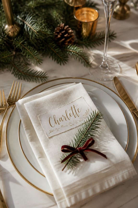 personalized dining table place cards