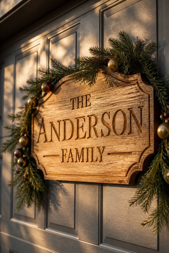 personalized family name sign