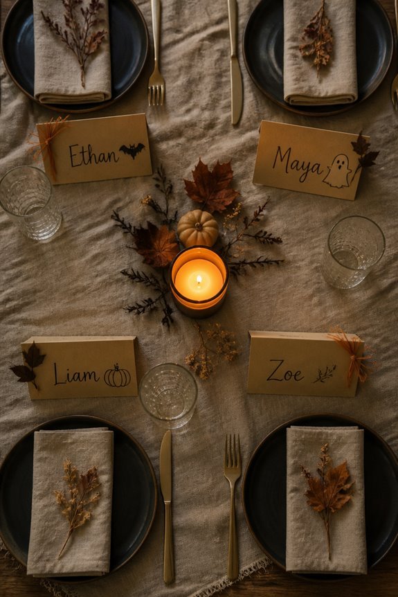 personalized halloween seating decorations