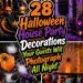 photographic halloween party decor