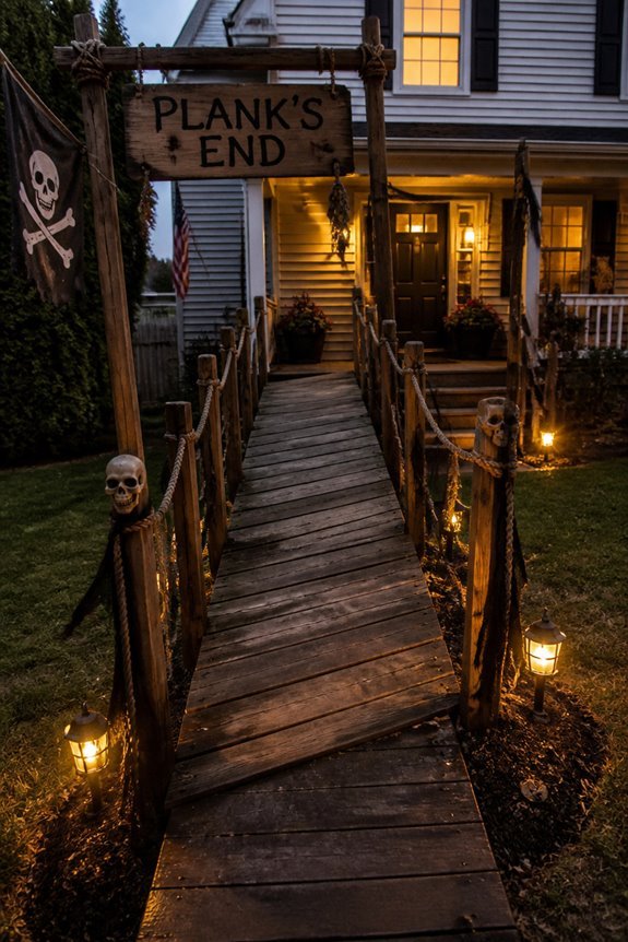 pirate ship entrance construction