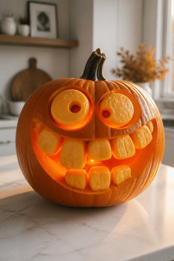 playful monster carving design