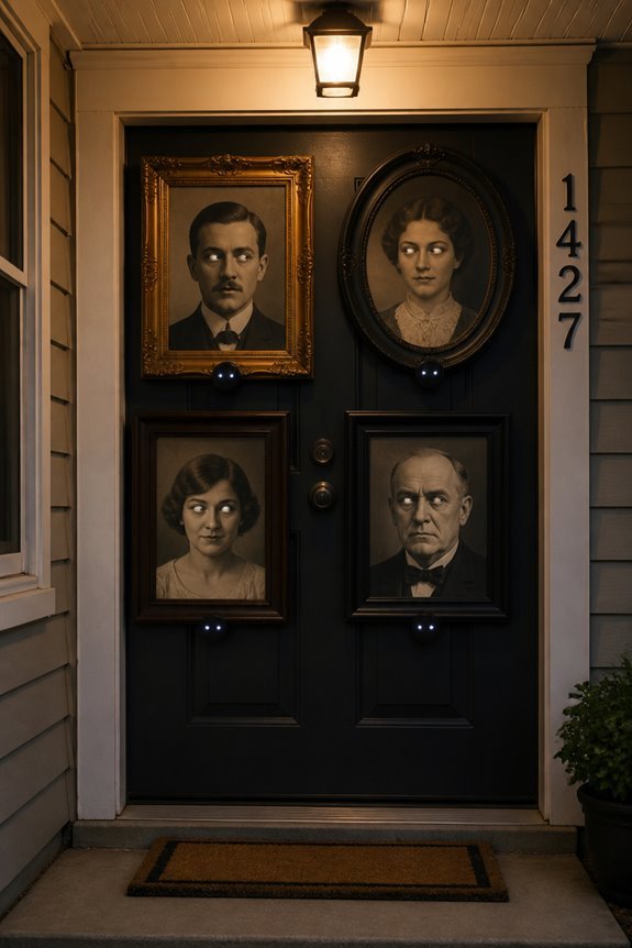portraits with moving eyes