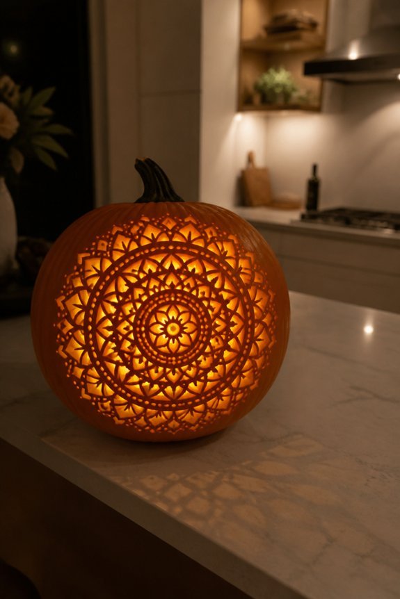 precision in pumpkin carving