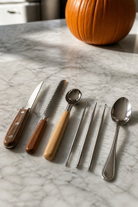 prepare tools choose pumpkin